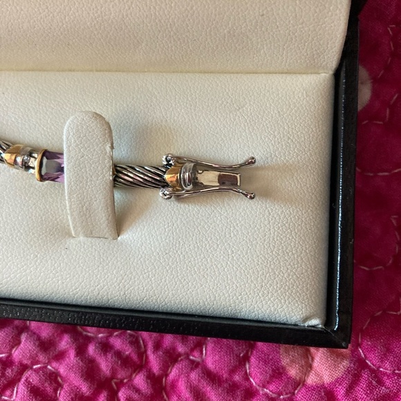Littman Jewelers Silver, Gold, and Purple Bracelet NWOT in Box - Picture 9 of 10
